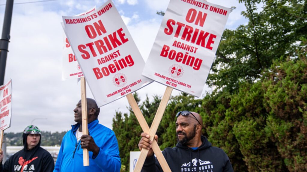 Boeing Factory Strike Passes One Month As Pressure Mounts On